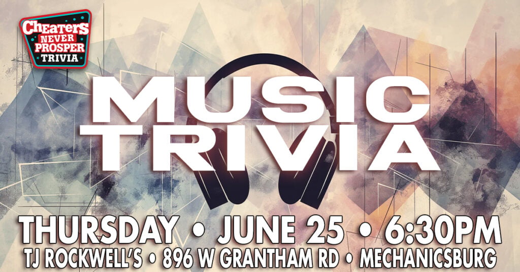 All Music Trivia at TJ Rockwell's in Mechanicsburg - June 25