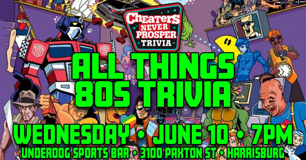 80s Trivia at Underdog Sports Bar - Harrisburg - June 10