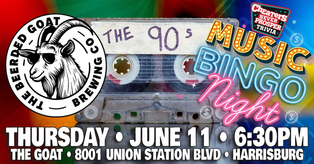 90s Music Bingo at The Beerded Goat - Harrisburg - June 11