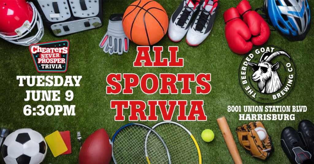All Sports Trivia at The Beerded Goat - Harrisburg - June 9