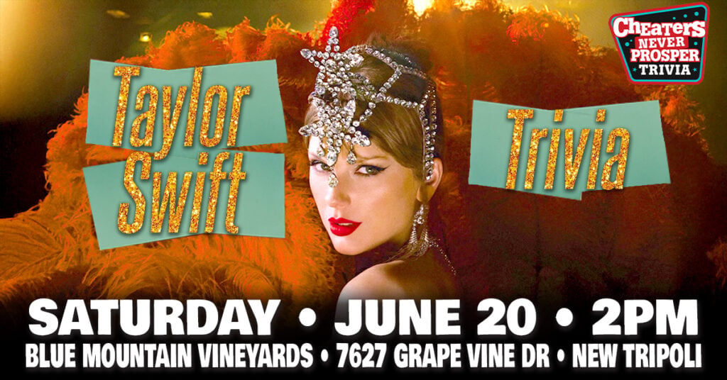 Taylor Swift Trivia at Blue Mountain Vineyards - June 20