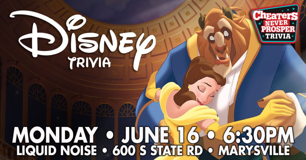 Disney Trivia at Liquid Noise Brewing in Marysville - June 15 at 6:30PM