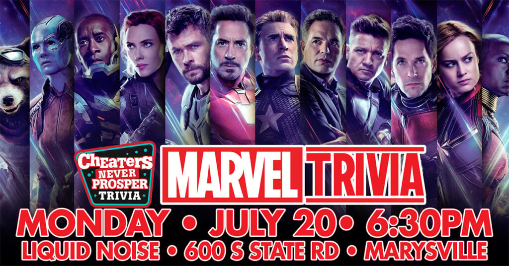 Marvel Trivia at Liquid Noise Brewing Co - Marysville - July 20
