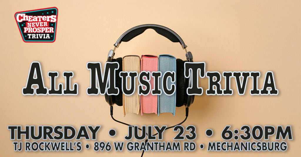 All Music Trivia at TJ Rockwell's - Mechanicsburg - July 23