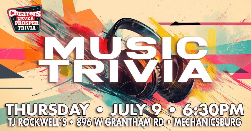All Music Trivia at TJ Rockwell's - Mechanicsburg - July 9