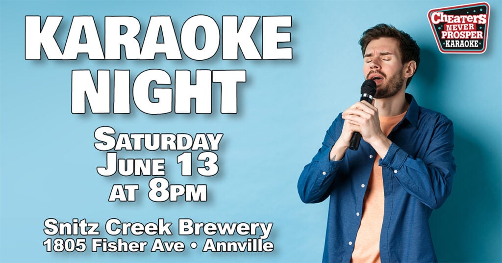 Karaoke Night at Snitz Creek Brewery Annville - June 13