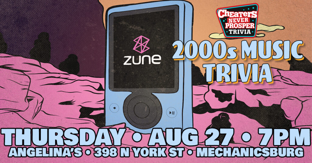 2000s Music Trivia at Angelina's Brewery & Grill in Mechanicsburg, PA on August 27, 2026 at 7 pm