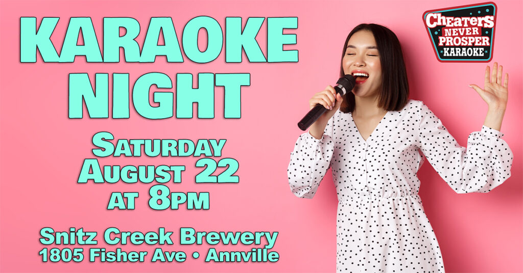 Karaoke Night at Snitz Creek Brewery in Annville, PA on August 22, 2026 at 8 pm