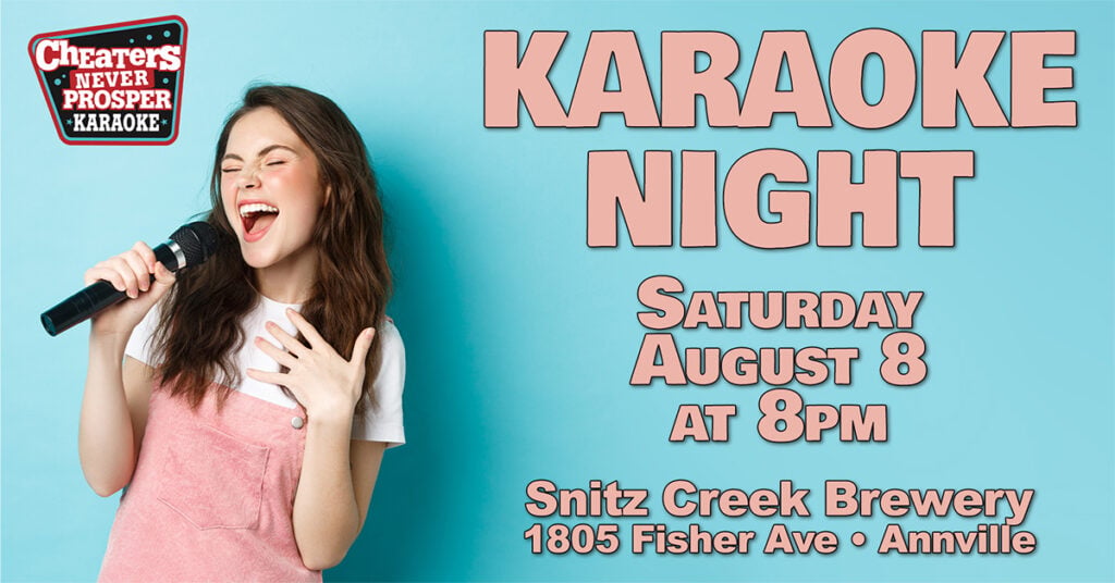 Karaoke Night at Snitz Creek Brewery in Annville, PA on August 8, 2026 at 8 pm