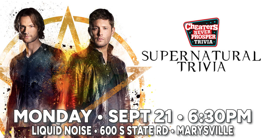 Supernatural Trivia at Liquid Noise Brewing Co in Marysville, PA on September 21, 2026 at 6:30 pm