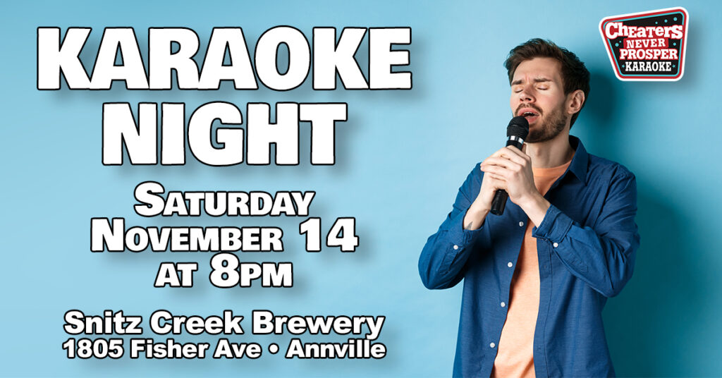 Karaoke Night at Snitz Creek Brewery in Annville on November 14, 2026 at 8 PM
