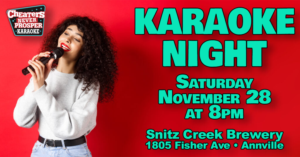 Karaoke Night at Snitz Creek Brewery in Annville on November 28, 2026 at 8 PM